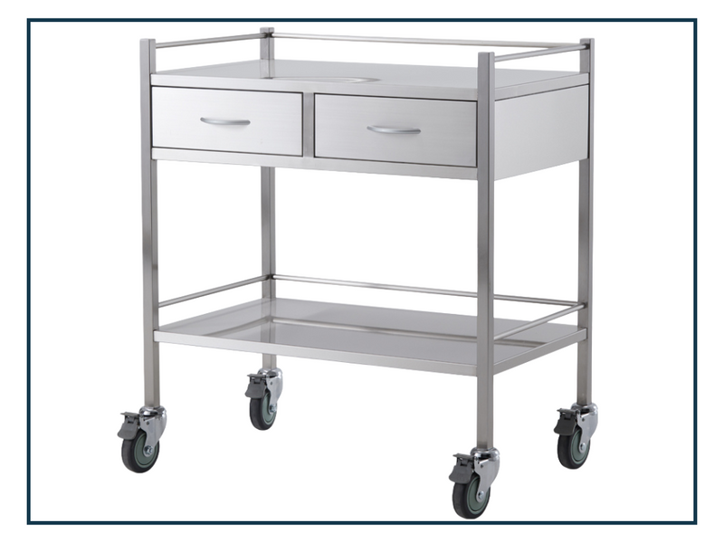 Stainless Steel Instrument Trolley (75 x 50 x 100) [Refurbished]